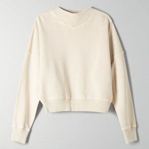Wilfred Free Cropped Mock-Neck Sweater - Sz M